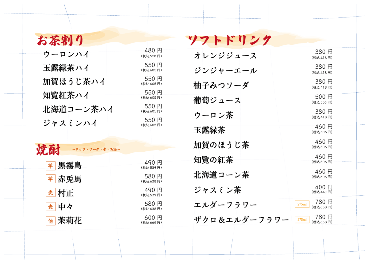 メニュー