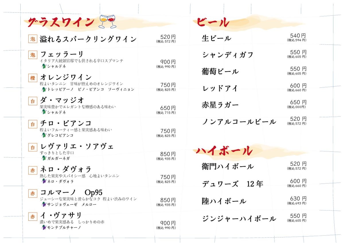 メニュー
