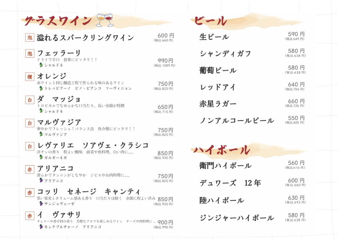 メニュー